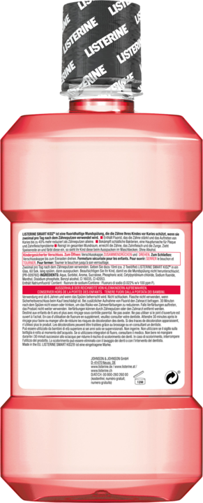 Image du produit Listerine Smart Kidz (500 ml, Bains de bouche)
