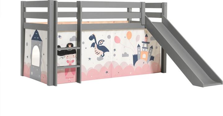 Immagine prodotto Vipack Letto a mezza altezza Princess Sophie con scivolo (90 x 200 cm)