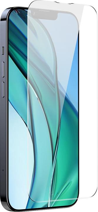 Actual product image Baseus All-glass Crystal Tempered Glass EasyStick Film iP14 (Pack of 2) (2 pcs., Apple iPhone 14)