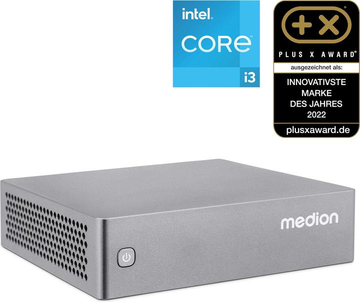 Produktbild Medion S06 Mini PC (MD35300) i3-1315U 8GB/512GB SSD Win 11 (Intel Core i3-1315U, 8 GB, 512 GB, Intel UHD Graphics)