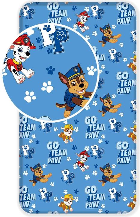 Jerry Fix-Leintuch Paw Patrol Blau 90 x 200 cm (90 x 200 cm)