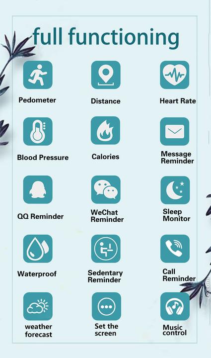 Produktbild PhoneLook Active Fitness Tracker M7 Intelligentes Sportarmband Smart Watch Bluetooth Dunkelblau