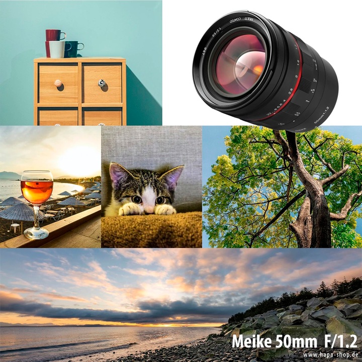 Produktbild Meike 50mm 1.2 Canon EF (Canon EF, Vollformat)
