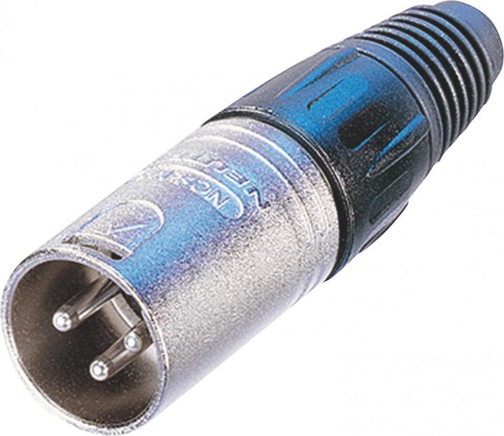 Actual product image Neutrik 3 way nickel finish XLR cable plug,16A