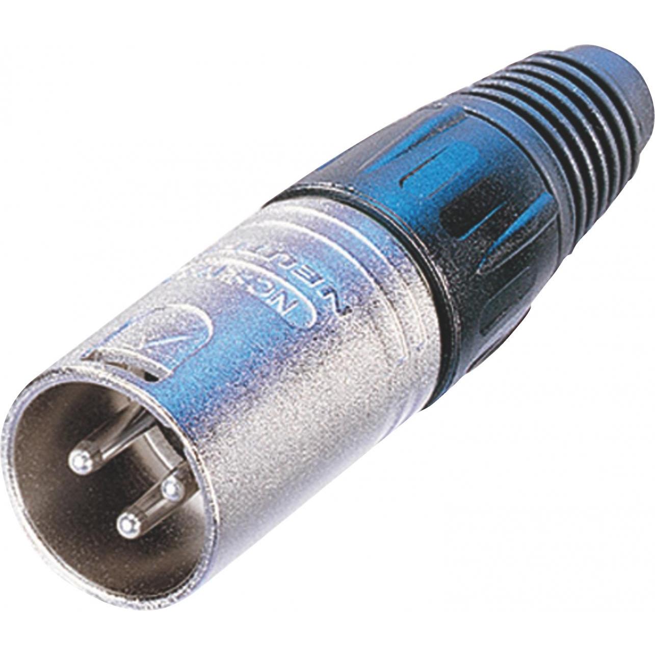 Neutrik Kabelstecker XLR vernickelt 3-polig, Audio Stecker, Silber
