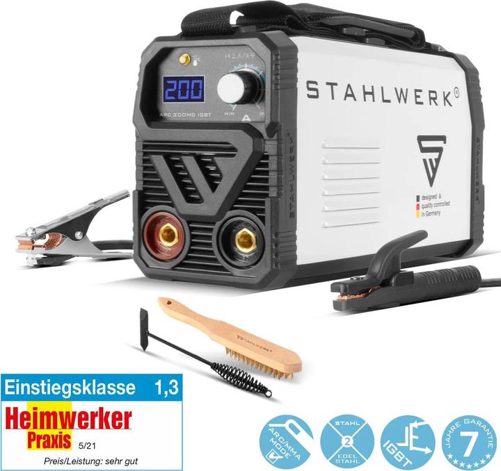 Actual product image Stahlwerk Welding unit ARC 200 MD IGBT MMA E Hand Inverter Single-Board 200 A