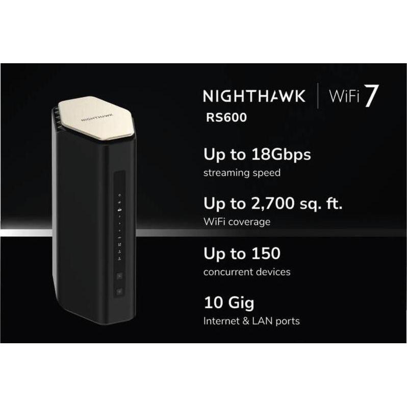 Thumbnail - Netgear Nighthawk RS600 WiFi 7, Router, Schwarz