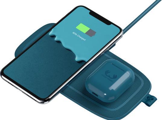 Produktbild Fresh'N Rebel BASE DUO Charging Pad 4CP200PB Petrol Blue wireless (10 W)
