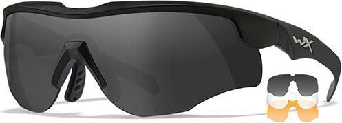 Actual product image Wiley X Safety spectacles ROGUE COMM Black - Smoke Grey + Clear + Light Rust