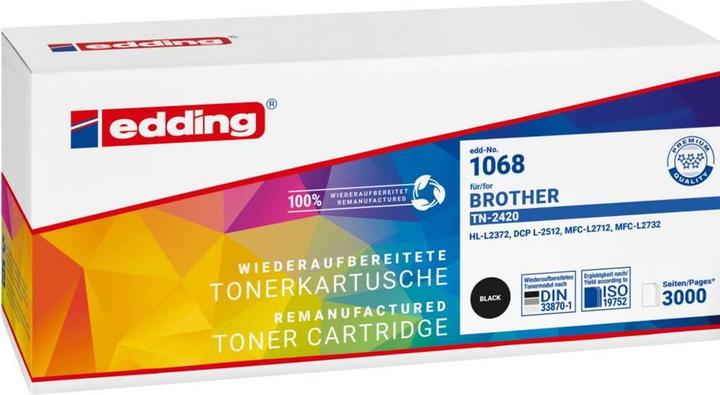 Produktbild Edding Toner 18-1068 wie Brother TN-2420 schwarz - Kompatibel - Tonereinheit (BK)