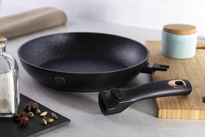 Produktbild BerlingerHaus GRANITE FRY 28cm Black ROSE BH-1952 (Bratpfanne, Aluminium, 28 x 5.20 cm)