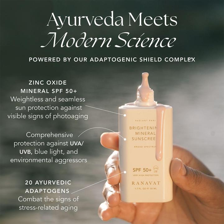 Actual product image Ranavat Brightening Mineral Sunscreen SPF 50+ (Sun cream face, SPF 50+, 50 ml)