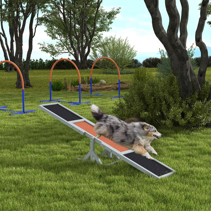 Produktbild PawHut Hundewippe mit Anti-Rutsch Belag (Agility)