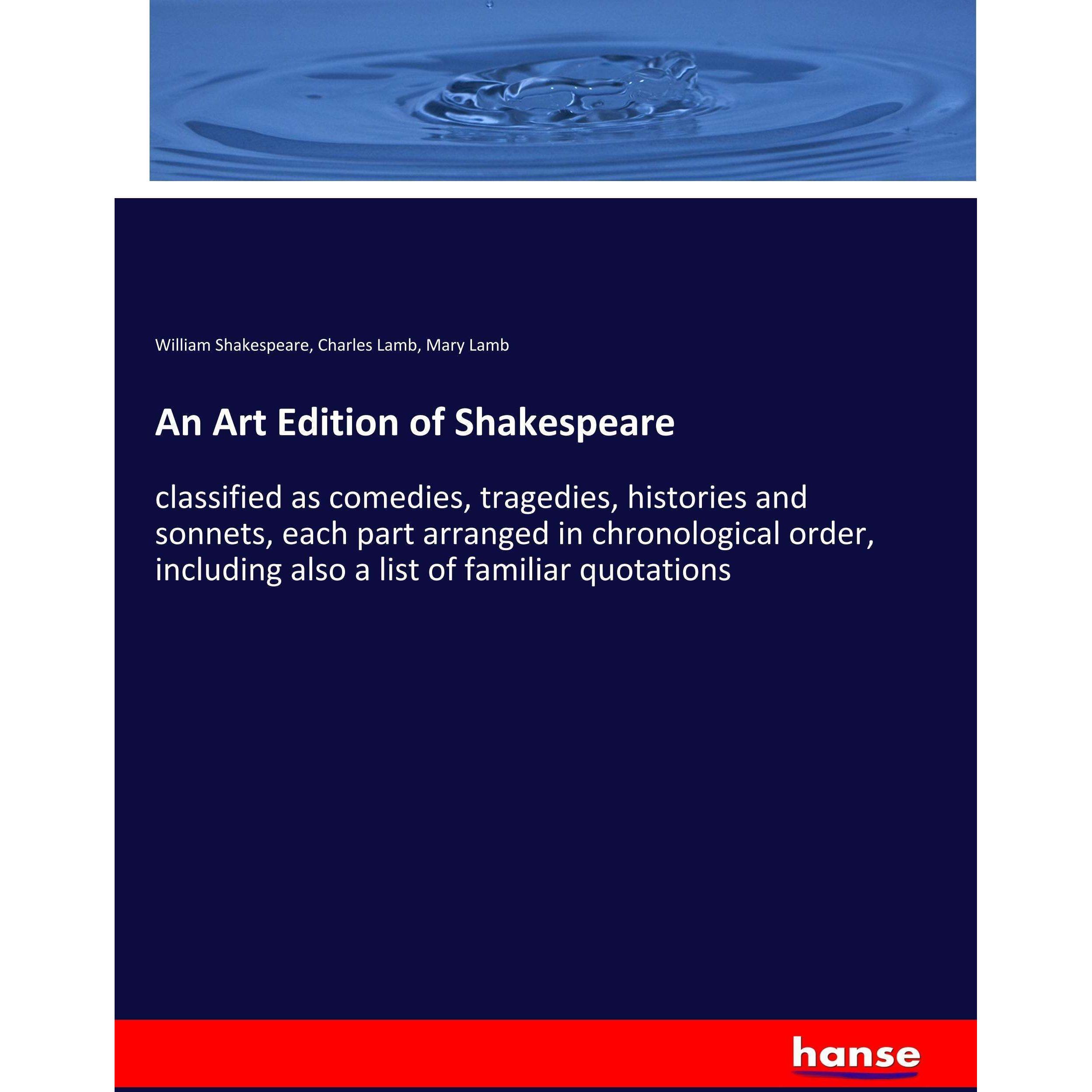 An Art Edition of Shakespeare, Fachbücher von Charles Lamb, Mary Lamb, William Shakespeare