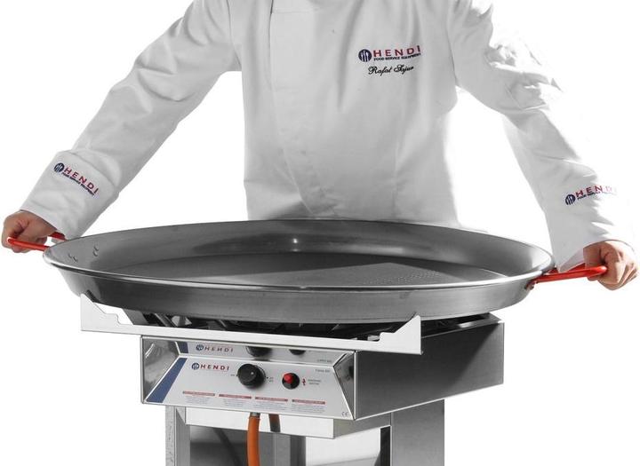 Actual product image Hendi Paella pan flat steel 600x40 mm (60 cm, Paella pan, Steel)