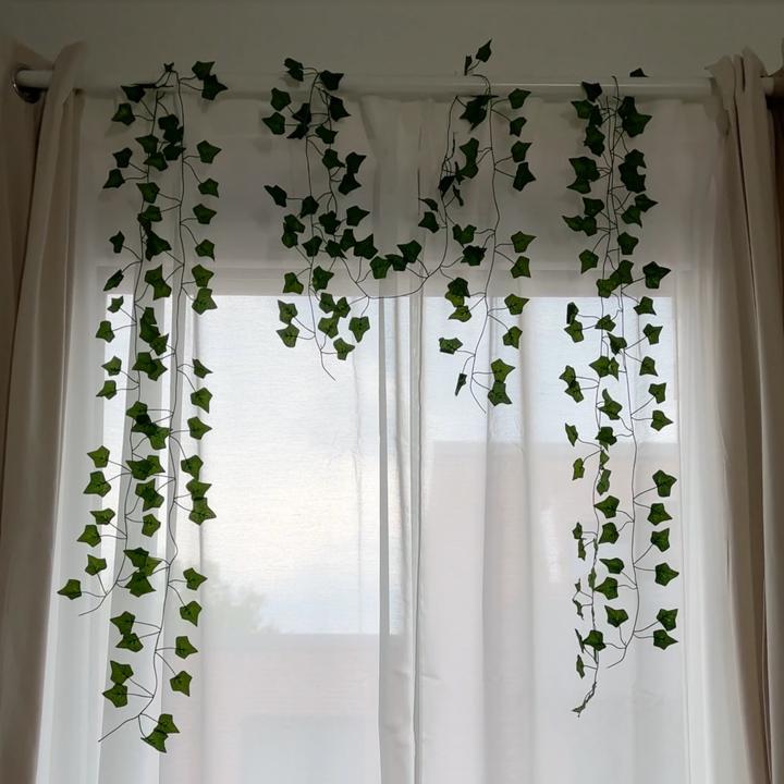 Actual product image I Am Creative Deko Blumenranke Kunstblätter Girlande 12er Set (220 cm)