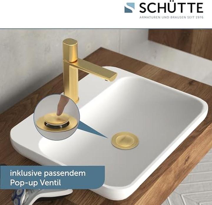 Immagine prodotto Schütte Rubinetto bagno NEW YORK Miscelatore per lavabo Miscelatore monocomando oro opaco 33617