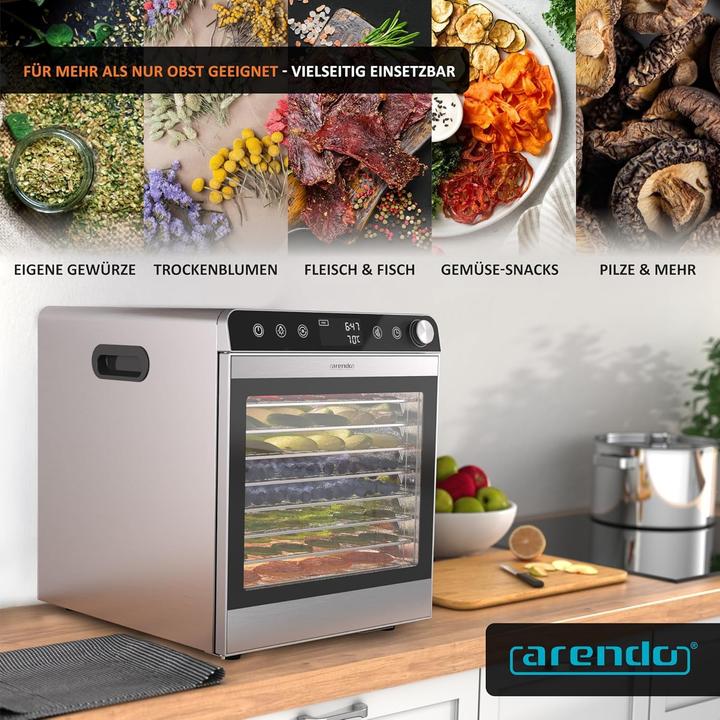 Produktbild Arendo Disidratatore per Alimenti in Acciaio Inossidabile