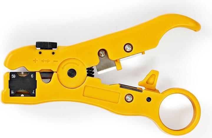 Actual product image Nedis Cable Stripping Plier - NEW | Stripper | ABS / Steel | Yellow / Black (125 mm)