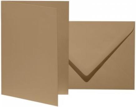 Actual product image Artoz 10 folding cards with envelopes Mosaic DIN B6 nature (10 pcs.)