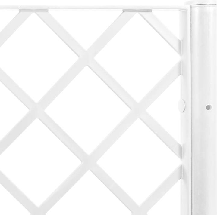 Image du produit vidaXL Bac à plantes avec treillis PP