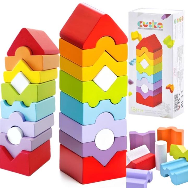 Actual product image Cubika Wood stacking tower medium