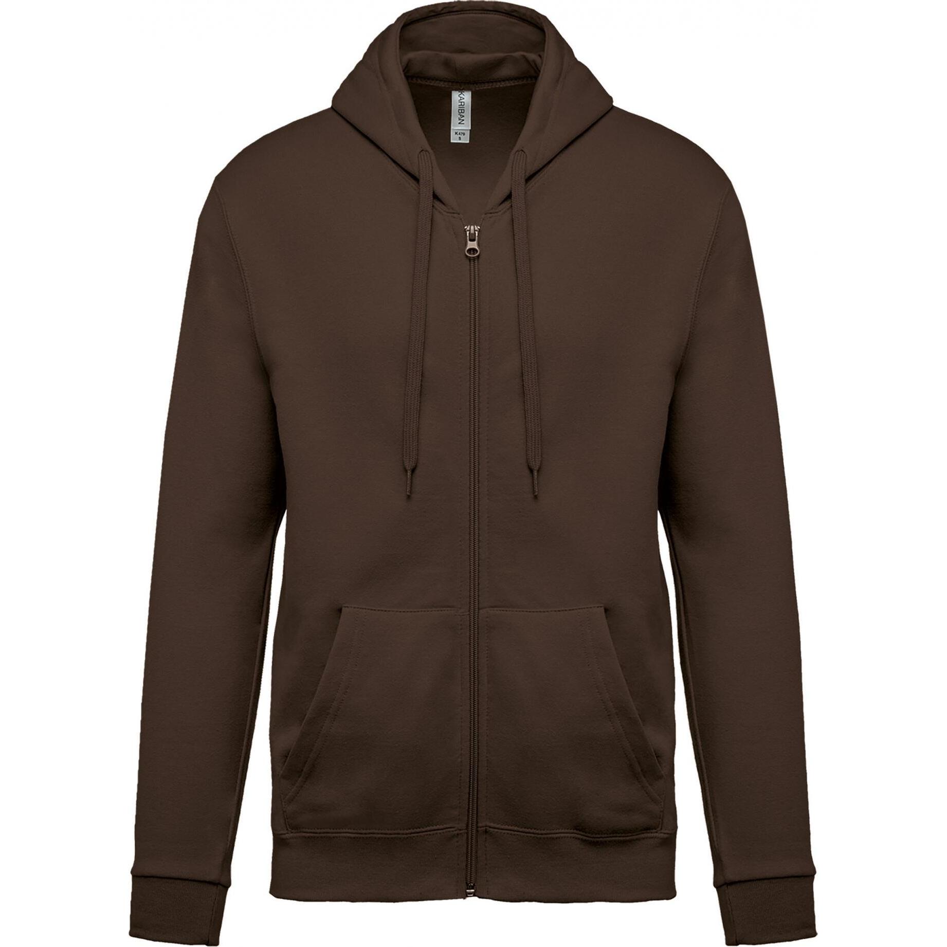 Kariban, Pullover, Kapuzenjacke, Braun, (L)