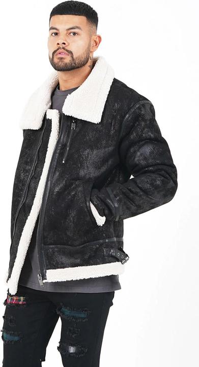 Actual product image Sixth June faux outon reversible leather jacket (M)