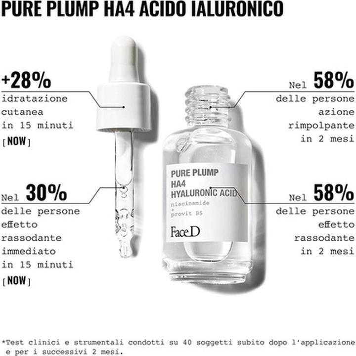 Nährwerte und Zutaten FaceD Pure Plump HA4 Hyaluronsäure 30ml (30 ml)