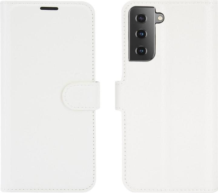 Cover-Discount Galaxy S21 - Leder Etui Hülle weiss (Samsung Galaxy S21)