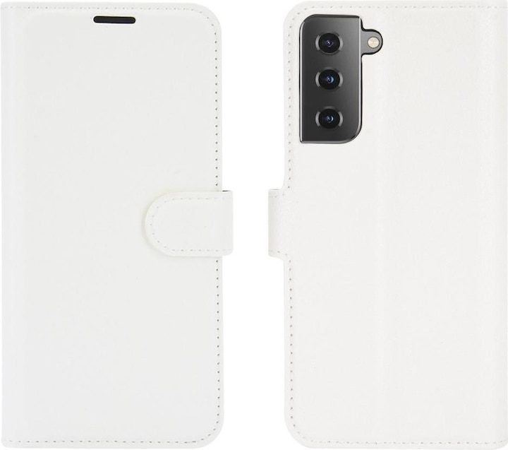 Produktbild Cover-Discount Galaxy S21 - Leder Etui Hülle weiss (Samsung Galaxy S21)