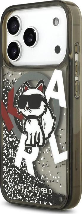 Actual product image Karl Lagerfeld - Glitter MagSafe - iPhone 17 Pro Max - Liquid Choupette Head (Apple iPhone 17 Pro Max)