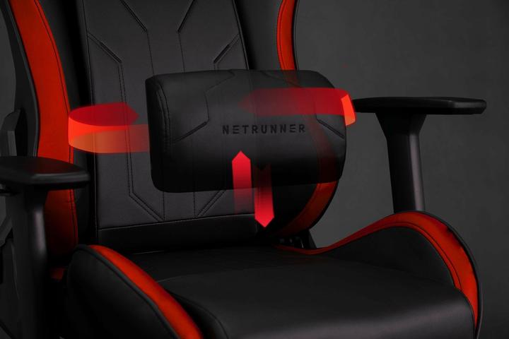 Immagine prodotto Sense Sedia da gioco Sense7 Netrunner Gaming Chair, nero-rosso