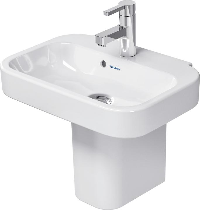 Duravit Handwaschbecken HAPPY D.2 m ÜL HLB 500x360mm 1 Hahnloch weiss WG (360 mm, 500 mm)