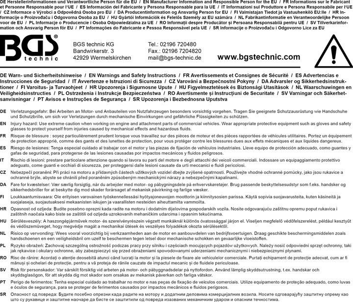 Produktbild BGS Werkstattwageneinlage 1/3: Injektoren-Auszieher-Satz | für Lkw