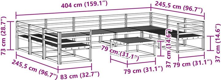 Produktbild vidaXL Outdoor-Sofagarnitur