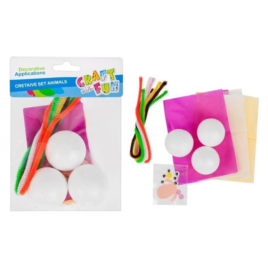 Craft With Fun Set Mit Kreativen Tieren