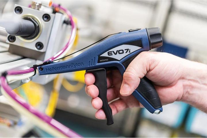 Actual product image HellermannTyton Manuelle Kabelbinderzange mit Kunststoffgehäuse (230 mm)