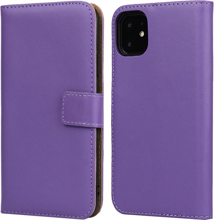Image du produit Ueli Express iPhone 11 Etui en cuir véritable avec porte-carte Violet (Apple iPhone 11)