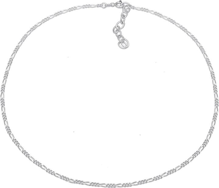 Produktbild Elli Halskette Choker Figaro Basic Blogger 925 Sterling Silber (925er Sterling Silber, 36 cm)