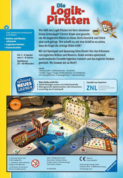Immagine prodotto Ravensburger La logica dei pirati (Tedesco, 5 - 8 anni)