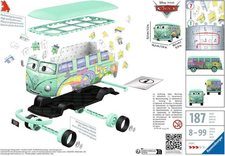 Actual product image Ravensburger Volkswagen T1 Cars Fillmore (162 pieces)