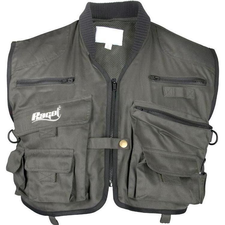 Ragot, Herren, Weste, Kurze Weste 12 Taschen, Schwarz, (L)