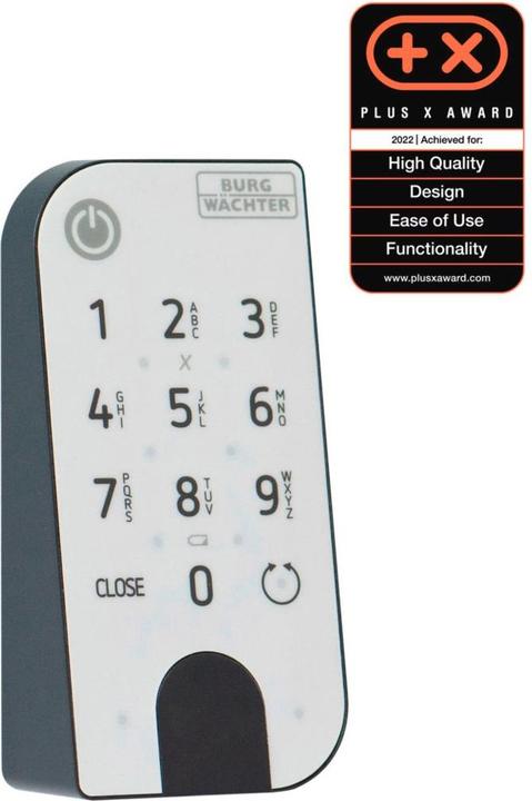 Actual product image Burg Wächter 50711 Code lock IP53 Bluetooth-capable (Electronic numerical code)