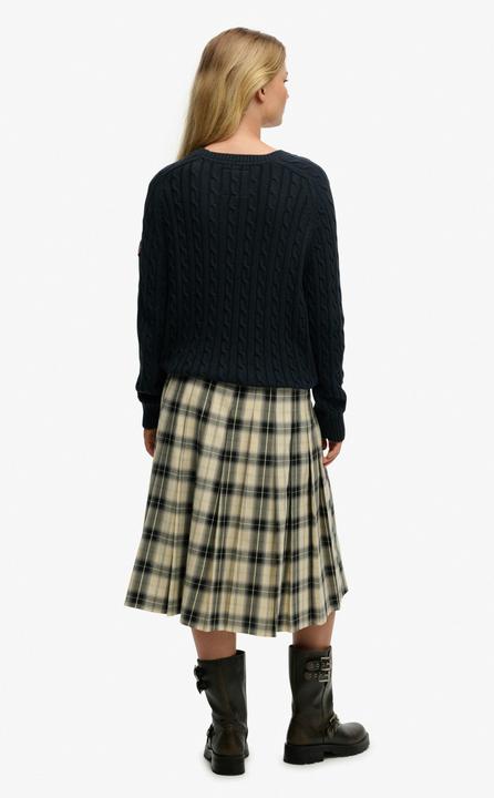Produktbild Superdry Karierte plissierte Damenrock (M)