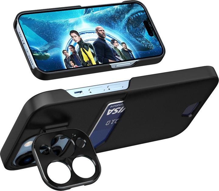 iLike iPhone 14 Leather Stand Case cover card wallet with stand (Apple iPhone 14)