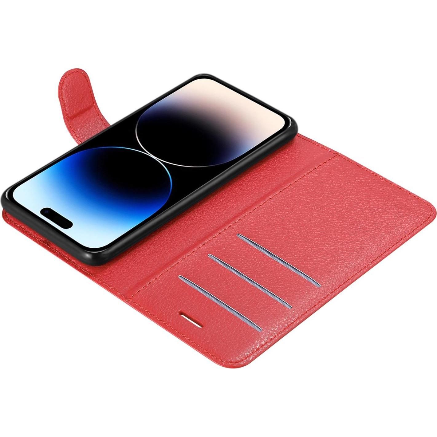 Thumbnail - Cadorabo Hülle für Apple iPhone 14 PRO MAX im Book Stand Style (Apple iPhone 14 Pro Max), Smartphone Hülle, Rot