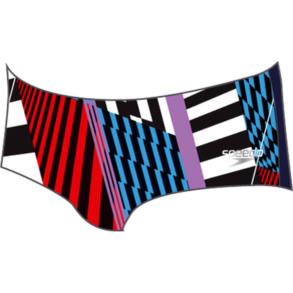 Speedo, Herren, Badehose, 13.5cm Club Training Allover B, Rot, Blau, Schwarz, Weiss, Grün, (30)