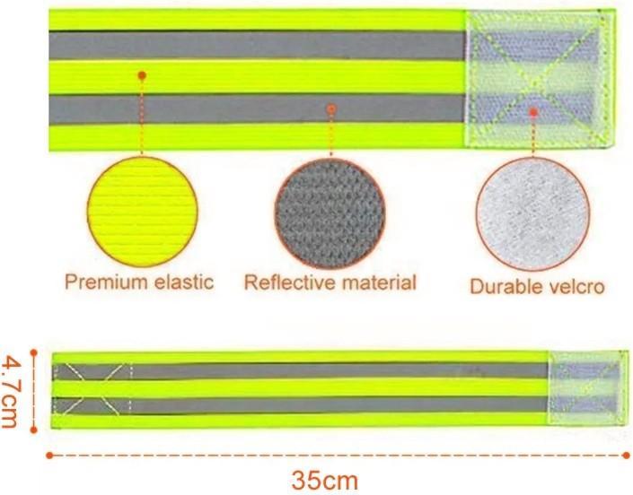 Image du produit ASMI 4 Stück Reflektorbänder – Reflektierende Sicherheitsarmbänder