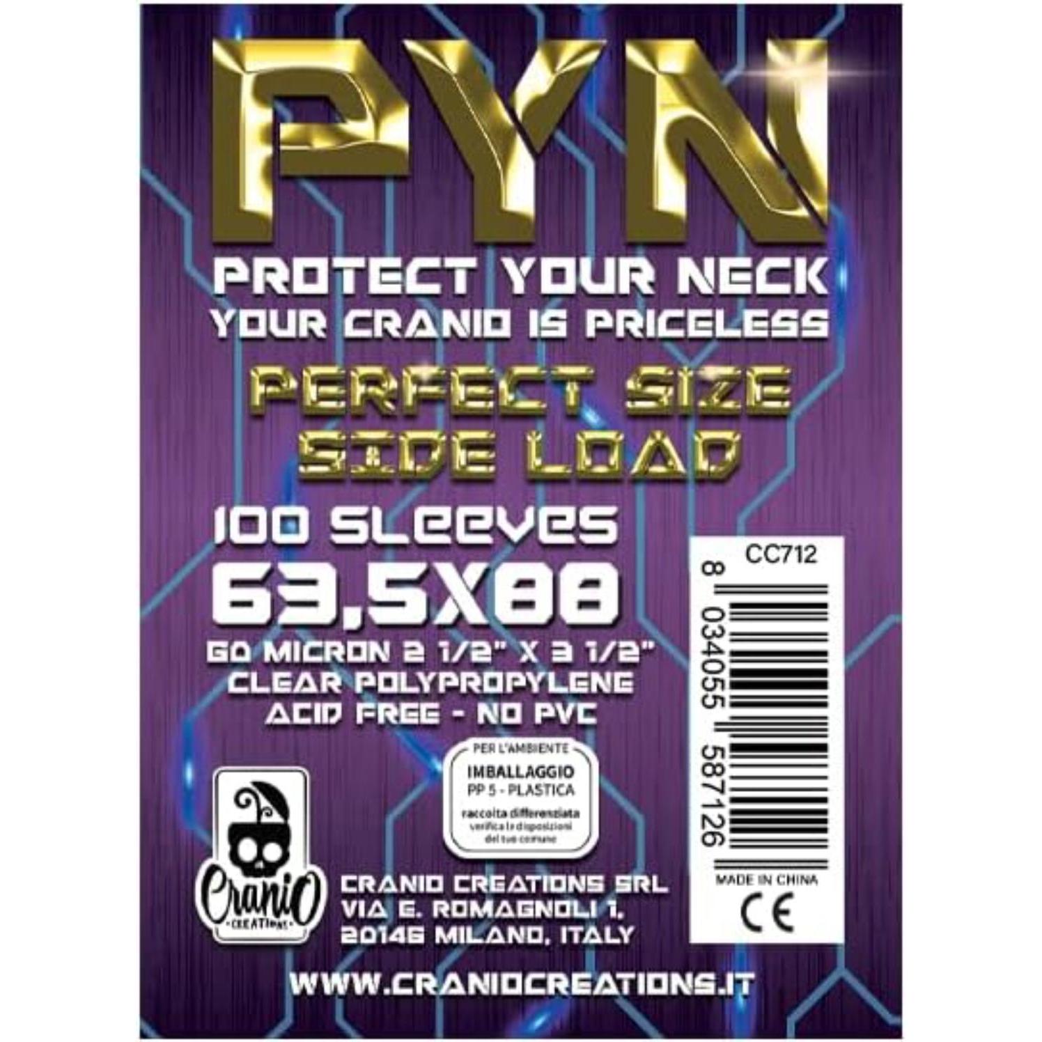 Cranio Creations Trasparente Bustine Protettive Pyn 63,5 X 88 Perfect Size Side Load